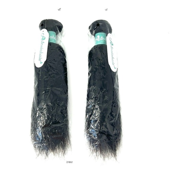asteria hair NWT 12” weave bundle of two real human hair black - Picture 1 of 8